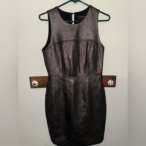 Banana Republic Metallic Black Mini Dress